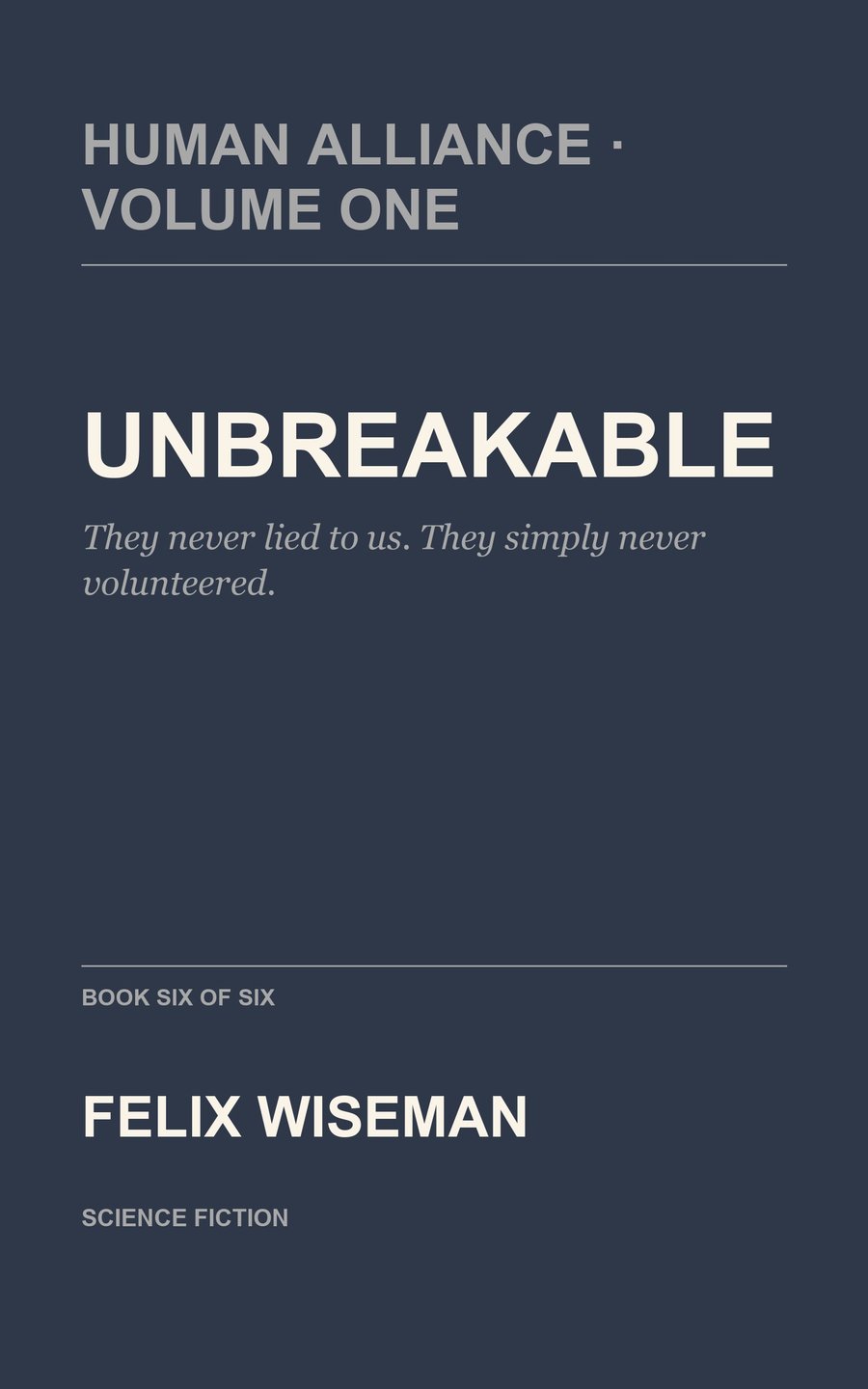Cover of Unbreakable by Felix Wiseman